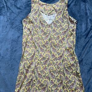 Yellow Paisley Dress Size S